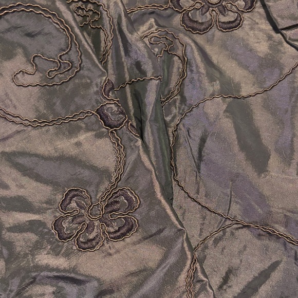 Vintage  Plum Floral Embroidered Jacket - Picture 3 of 3